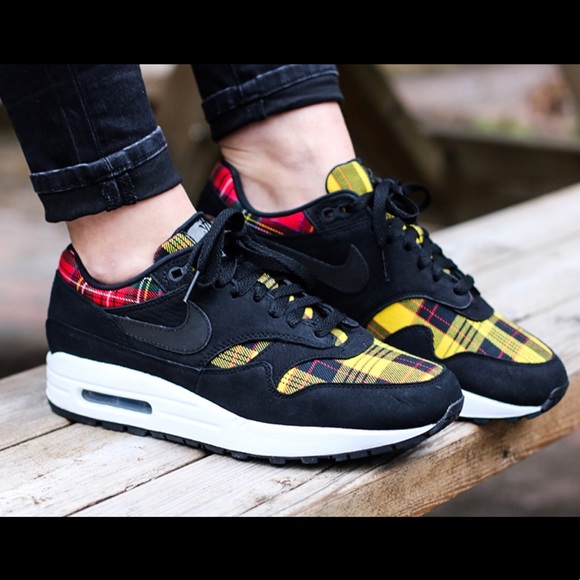 😍NEW! Nike Air Max 1 SE Plaid Tartan Print - Picture 3 of 7